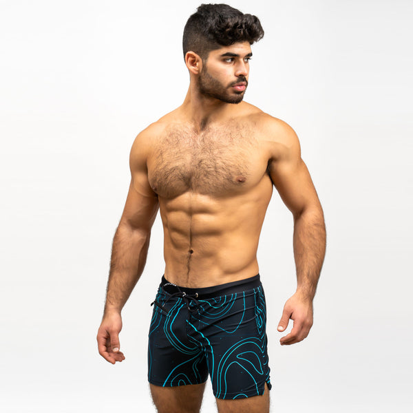 Comfortable Beach Boxer Swimming Trunks - Plus Size Men's Swimwear