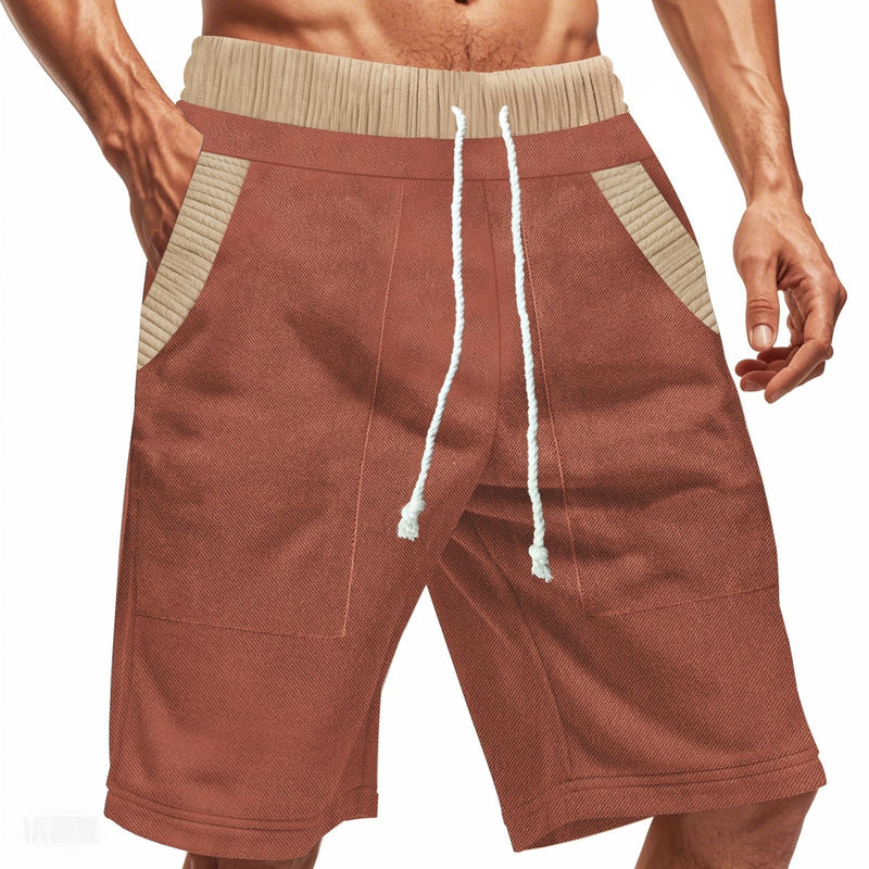 Comfortable Men's Casual Shorts - Heavy Looped Pile Summer Shorts