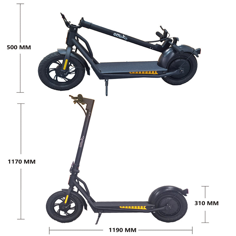 Urban Mobility A19 Electric Scooter - 12 Inch Wheels, 55km Range, 500W Motor