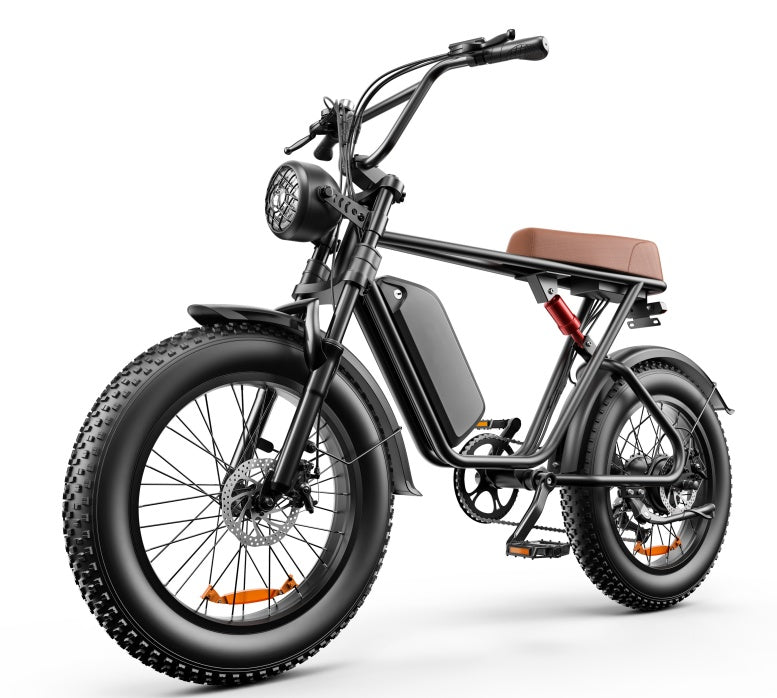 High-Performance 20" Electric Fat Tire Bike - 48V 1000W Motor, 70KM Range