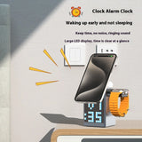 Premium 4-in-1 Wireless Charging Station with Bluetooth Audio & Digital Clock