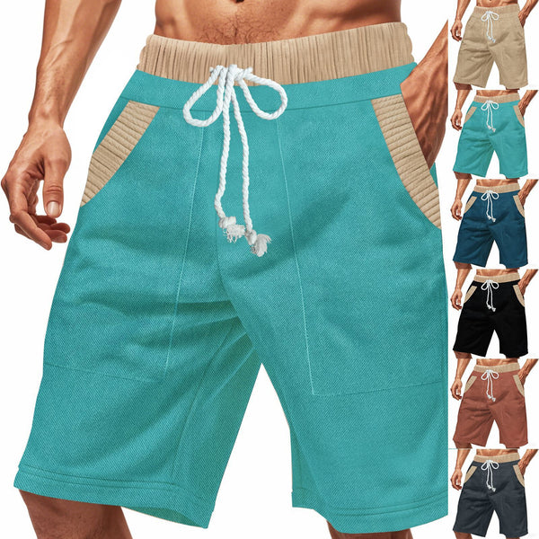 Comfortable Men's Casual Shorts - Heavy Looped Pile Summer Shorts