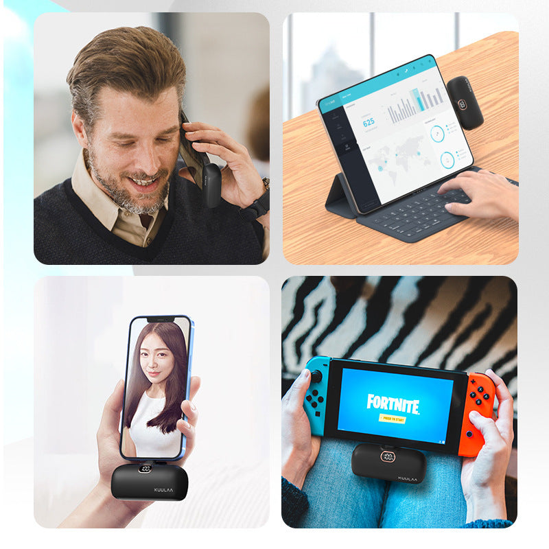 Pocket Portable Capsule Power Bank With Interface