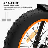 Foldable Electric Fat Tire Bike - 36V 500W Motor, 20x4.0 Wheels, 13AH Battery, LCD Display