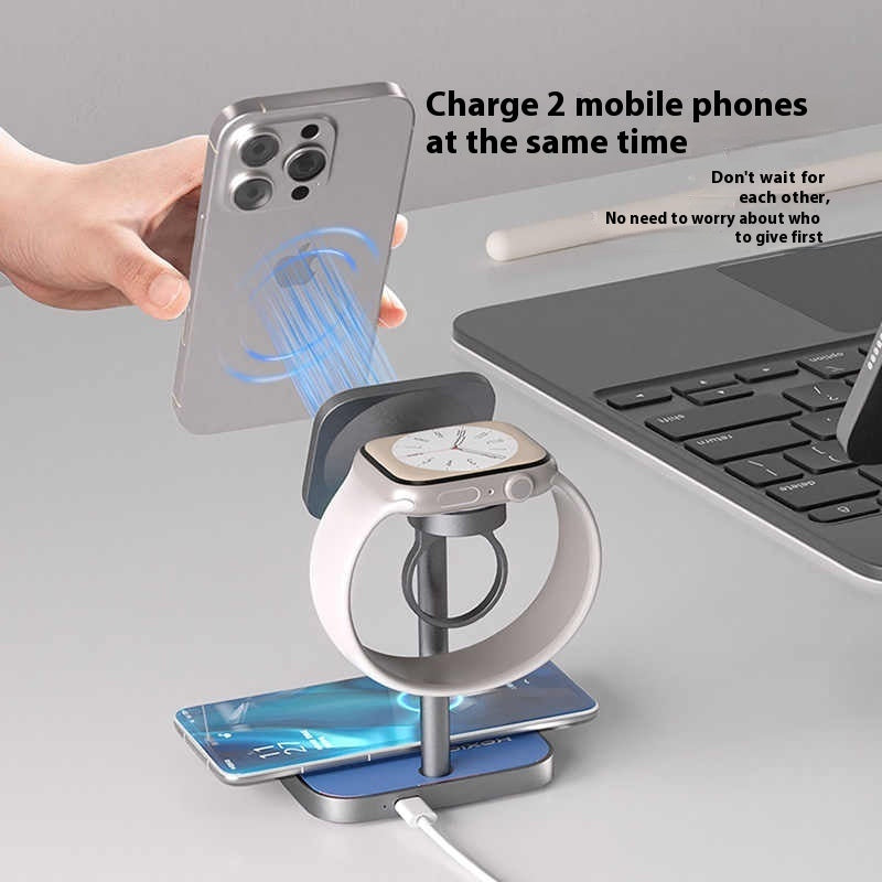 Three-in-one Basketball Magnetic Wireless Charger