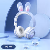 Luminous Cat Ear Bluetooth Headphones - Wireless RGB Gaming Headset for Kids & Adults