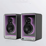 Premium Bluetooth Monitor Speakers - HIFI Computer Audio System with LED Lighting