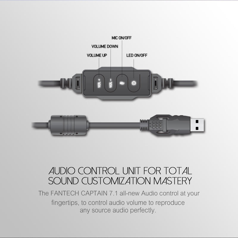 Professional Gaming Headset with LED Lights - Wired Gaming Headphones with Microphone