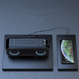 Luminous Waterproof Bluetooth Speaker with Power Bank - Dual 8W Speakers & LED Lights
