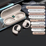 Advanced Bone Conduction Bluetooth Headset - Wireless Ear Hook Design for Sports & Daily Use