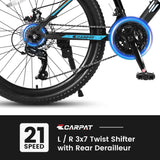 Adventure-Ready 26-Inch Mountain Bicycle - Black & Blue Design