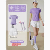 Premium Women's Athletic Yoga Set - Long Sleeve Running & Tennis Suit