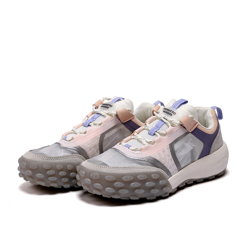 Women's Fashion Outdoor Casual Shoes - Comfortable Walking Sneakers with Tether Closure