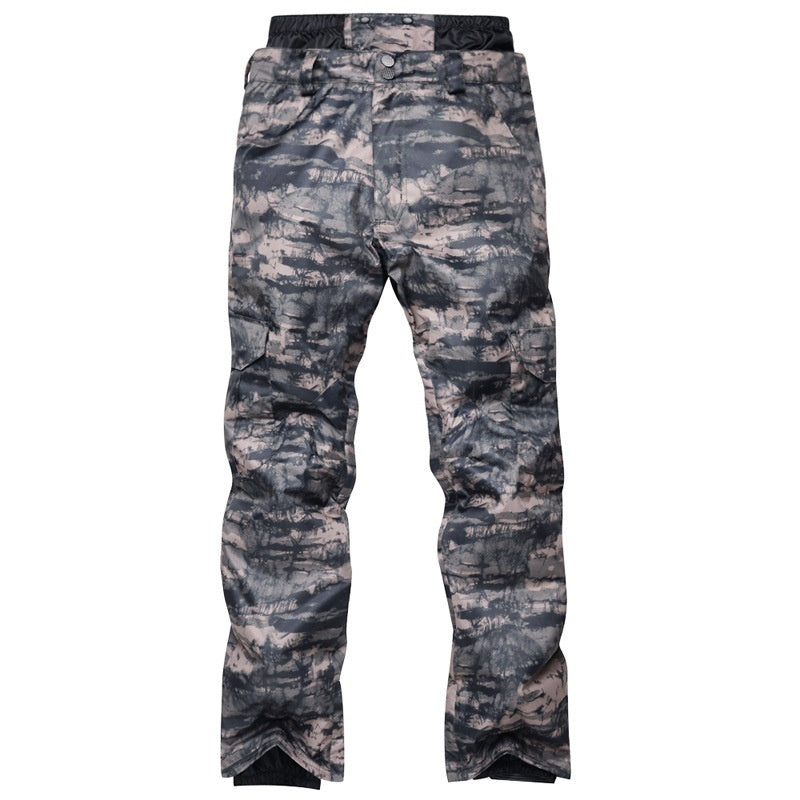 Men's Insulated Waterproof Ski Pants - Breathable Winter Snow Trousers