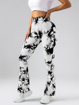 3-Pack Tie Dye Seamless High-Waisted Workout Leggings - Women's Scrunch Butt Lifting Yoga & Athletic Pants