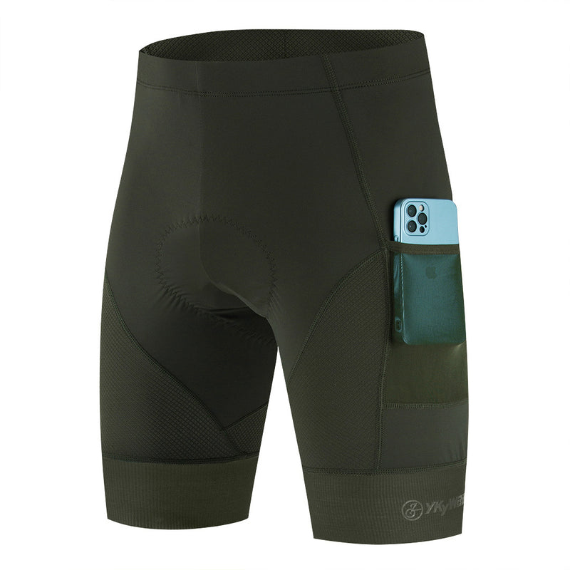 High-Performance Cycling Shorts with Sweat-Absorbing Cushion - Men's Breathable Bicycle Pants