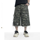 Men's Camouflage Wide Leg Cargo Shorts - Summer Casual Workwear