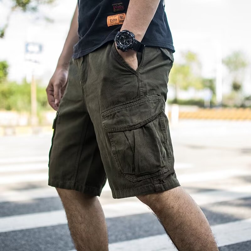 Versatile Men's Summer Workwear Shorts - Comfortable Five Quarter Length