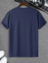 There Is Such A Body Men's Printed T-shirt, Casual Quick Drying Breathable T-shirt, Running Training Short Sleeved T-shirt