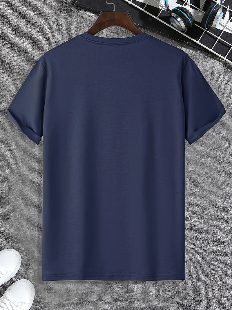There Is Such A Body Men's Printed T-shirt, Casual Quick Drying Breathable T-shirt, Running Training Short Sleeved T-shirt