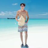 Stylish Couple Split Swimsuit Set - Polyester Beach Swimwear for Men & Women