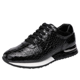 Stylish Men's Retro Fashion Casual Lace-Up Sneakers - Comfortable Walking Shoes