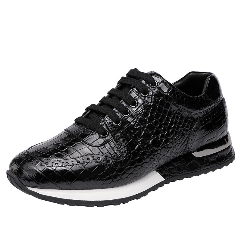 Stylish Men's Retro Fashion Casual Lace-Up Sneakers - Comfortable Walking Shoes