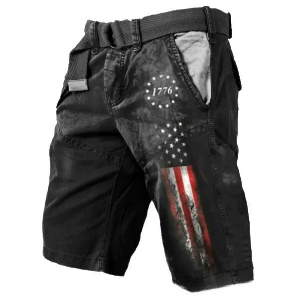 Trendy 3D Digital Print Men's Loose Shorts - Comfortable Cotton Blend Summer Wear