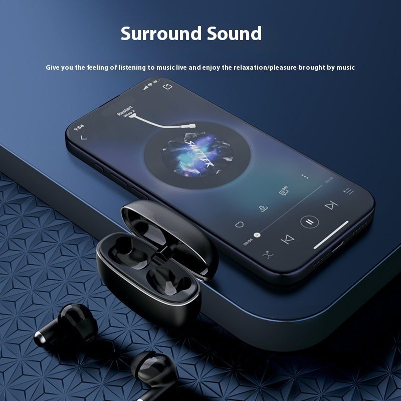 K50 Wireless Bluetooth Earbuds - Zinc Alloy Sports Headphones with Noise Reduction