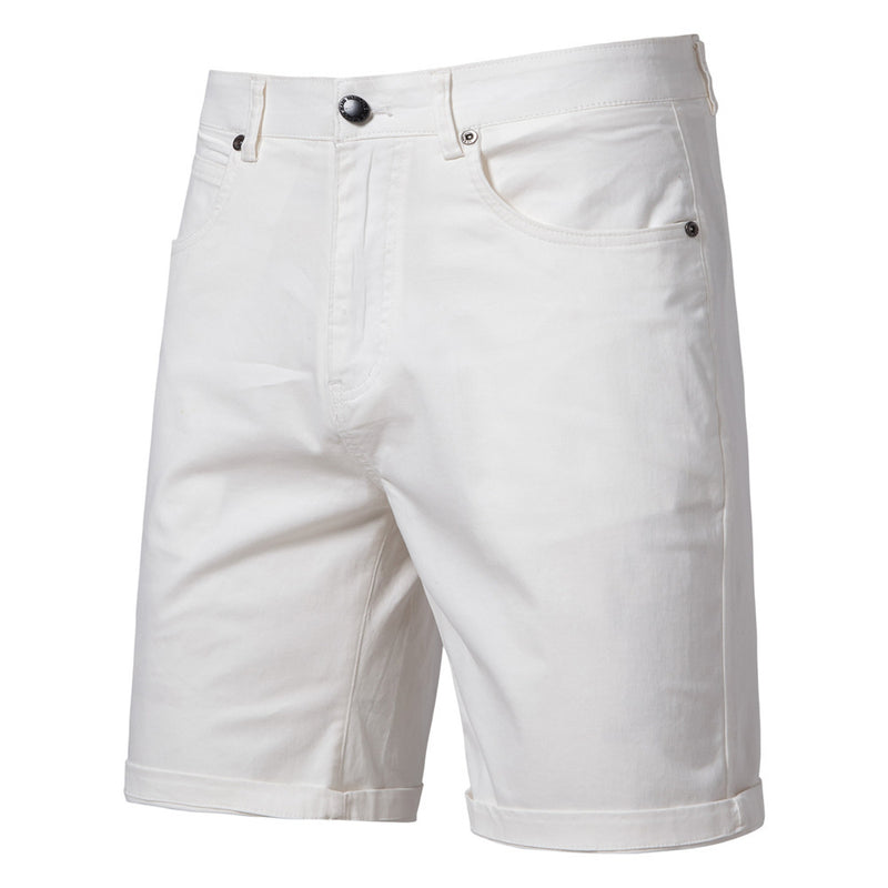 Casual Cotton Cropped Pants - Straight Slim Fit Men's Summer Shorts
