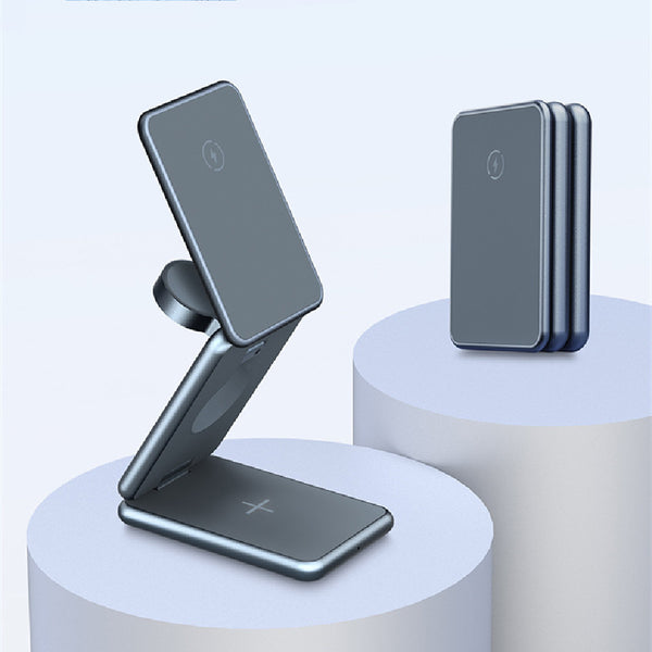 MagSafe 15W 3-in-1 Magnetic Wireless Charging Station - Phone, Watch & Earbuds Charger