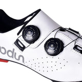 Premium Carbon Fiber Cycling Shoes - Shock-Absorbing Leather Road Bike Footwear