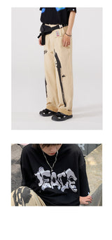 Relaxed-Fit Japanese Cargo Trousers - Men's Urban Streetwear