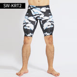Men's Quick Dry Polyester Swimming Trunks - Comfortable Five Point Swim Shorts