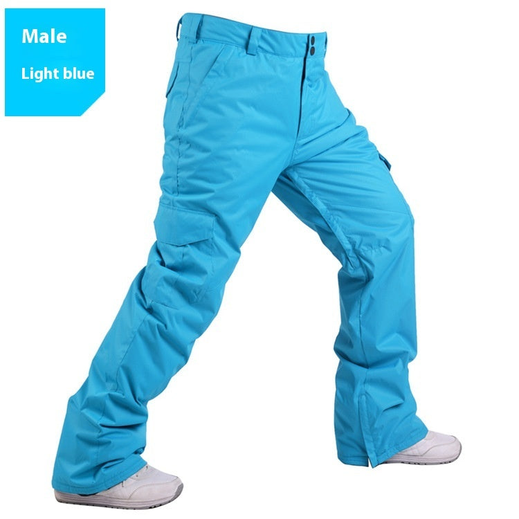 Men's Insulated Waterproof Ski Pants - Breathable Winter Snow Trousers