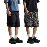 Men's Casual Straight-Leg Denim Shorts - Comfortable Mid-Waist Cotton Shorts