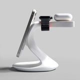 3-in-1 MagSafe Wireless Charging Phone Stand - Premium Magnetic Holder with Built-in Charger