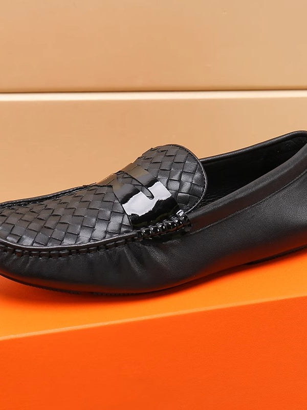 Premium Gommino Men's Casual Leather Shoes - Large Size Collection