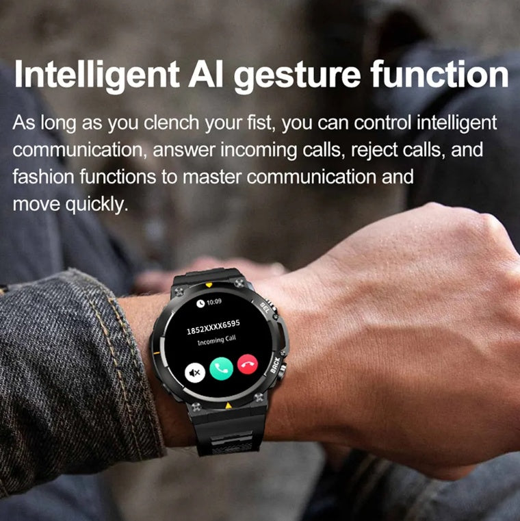 Advanced AMOLED Smartwatch with Bluetooth Calling & AI Voice Control - 1.43" Display