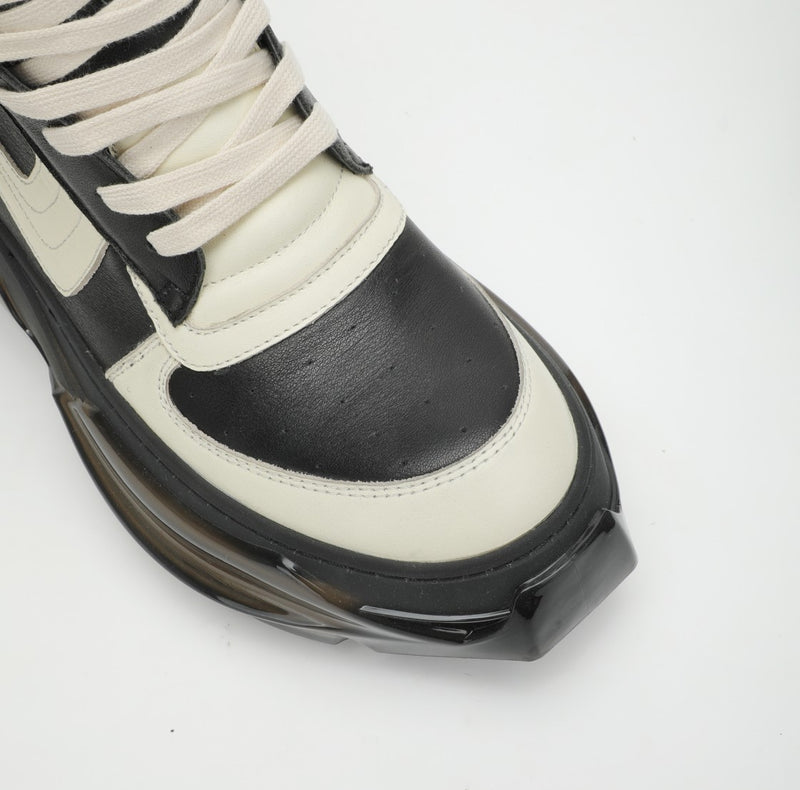 Stylish Urban High-Top Leather Sneakers with Air Cushion Technology