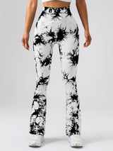 3-Pack Tie Dye Seamless High-Waisted Workout Leggings - Women's Scrunch Butt Lifting Yoga & Athletic Pants