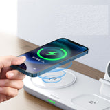 Spacecraft Series 3-in-1 Magnetic Wireless Charging Station - Desktop Organizer & Fast Charger