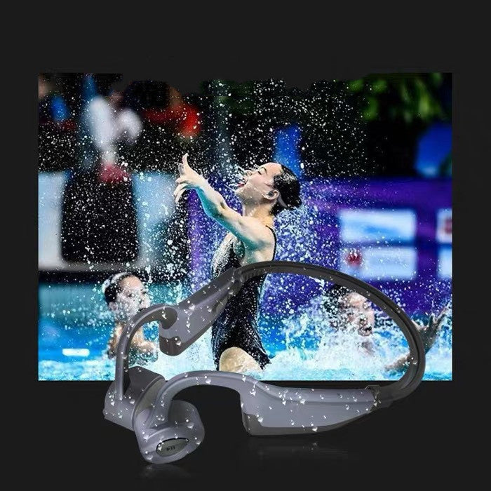 AquaFit Wireless Swimming Headphones - Bone Conduction Bluetooth 5.0 Waterproof Sports Earphones