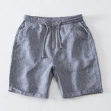 Premium Men's Linen Tapered Pants - Summer Lightweight High Waist Trousers