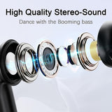 Wireless Bluetooth 5.3 Earbuds - Semi-In-Ear True Wireless Headphones with 7H Battery Life