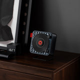 Wireless Bluetooth Speaker with Ambient LED Light - Transparent Record Player Design
