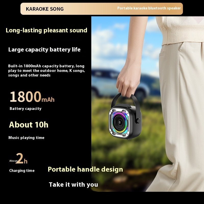 Wireless Bluetooth Karaoke Speaker with Microphone - Portable Audio System