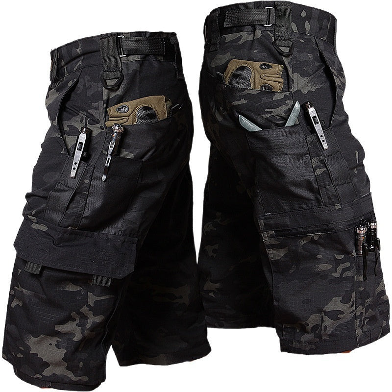 Men's Tactical Outdoor Training Pants - Quick-Dry Cotton Polyester Cargo Trousers