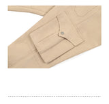 Retro Two-Tone Micro-Flare Cargo Pants - Contemporary Streetwear Essential