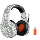 Professional Wireless Gaming Headset with Noise Reduction & Rotatable Microphone